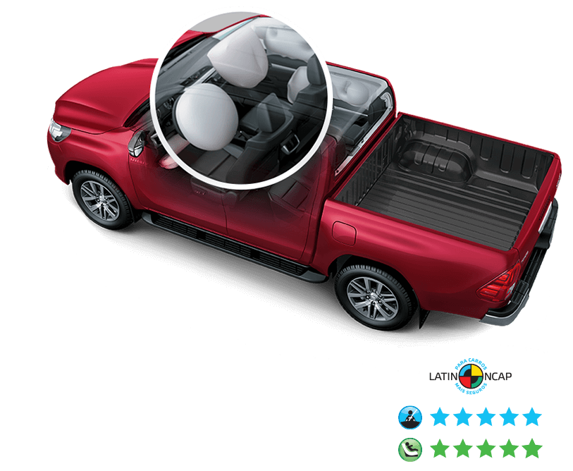 Única picape<br>cinco estrelas