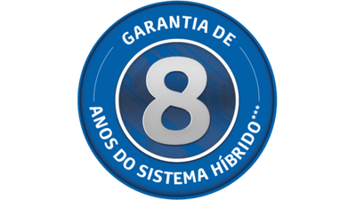 Garantia de oito anos para o sistema híbrido<sup>7</sup>