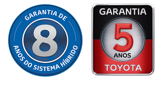 DIFERENCIAIS - Garantia de oito anos para o sistema híbrido<sup>5</sup> e cinco anos para seu veículo<sup>7</sup>